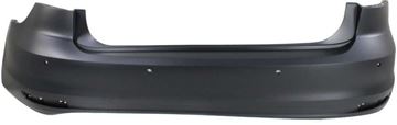 Bumper Cover, Jetta 15-17 Rear Bumper Cover, Prmd, W/ Park Assist Snsr Holes, (Hybrid 15-16)/Sedan, Replacement REPV760111P