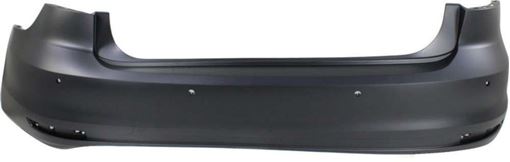 Bumper Cover, Jetta 15-17 Rear Bumper Cover, Prmd, W/ Park Assist Snsr Holes, (Hybrid 15-16)/Sedan, Replacement REPV760111P