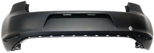 Bumper Cover, Golf/Gti 15-17 Rear Bumper Cover, Primed, W/O Parallel Park Assist Snsr Holes - Capa, Replacement REPV760127PQ