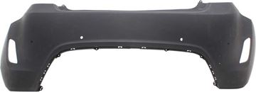 Bumper Cover, Veloster 12-17 Rear Bumper Cover, Primed, W/O Turbo, W/ Ros Holes - Capa, Replacement RH01030004PQ