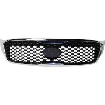 Bumper Cover, Sedona 15-18 Front Bumper Cover, Primed, W/O Park Assist Snsr Holes, Ex/L/Lx/Sx Models - Capa, Replacement RK01030001PQ