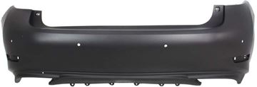 Bumper Cover, Es350 16-18 Rear Bumper Cover, Primed, Japan Built, W/ Parking Aid Snsr Holes, Replacement RL76010007P