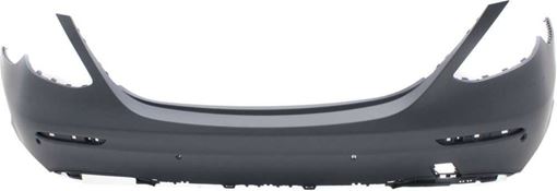 Bumper Cover, E300/E43 17-18 Rear Bumper Cover, Primed, (E300, W/O Luxury Pkg), W/ Ipas Holes, Replacement RM76010024P