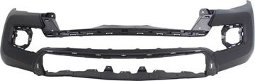 Bumper Cover, Tacoma 16-18 Front Bumper Cover, Textured, W/ Fog Light Holes, Replacement RT01030003