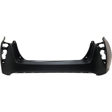 Bumper Cover, Prius 16-18 Rear Bumper Cover, Primed, W/O Parking Aid Snsr Holes - Capa, Replacement RT76010005PQ