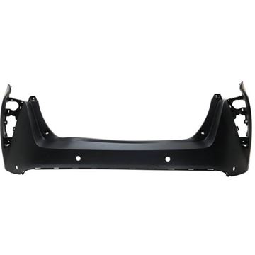 Bumper Cover, Prius 16-18 Rear Bumper Cover, Primed, W/ Parking Aid Snsr Holes - Capa, Replacement RT76010006PQ