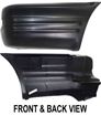 Honda, Isuzu Rear, Passenger Side Bumper End End-Primed, Plastic, Replacement REPI761101