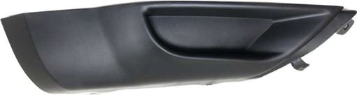 Mitsubishi Front, Passenger Side Bumper Endr End-Primed, Plastic, Replacement REPM011103