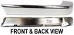 Nissan Rear, Driver Side Bumper End-Chrome, Plastic, Replacement REPN761102