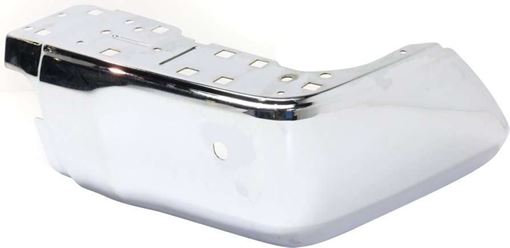 Dodge, Ram, Toyota Rear, Passenger Side Bumper End End-Chrome, Steel, Replacement REPT761129