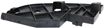 GMC Front, Passenger Side Bumper Filler-Black, Replacement REPG040503