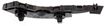 Honda Front, Passenger Side Bumper Filler-Black, Replacement REPH013147