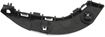 Honda Front, Driver Side Bumper Filler-Black, Replacement REPH013148