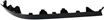 Honda Front, Passenger Side Bumper Filler-Black, Replacement REPH040501