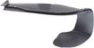 Porsche Rear, Driver Side Bumper Filler-Textured Black, Replacement REPP765302