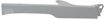 Toyota Front, Driver Side, Upper Bumper Filler-Gray, Replacement T040506