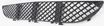 Mercedes Benz Center Bumper Grille-Black, Plastic, Replacement M015307