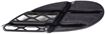 Mercedes Benz Passenger Side Bumper Grille-Black, Plastic, Replacement M015503