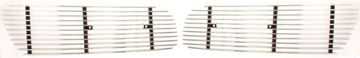 Infiniti Driver And Passenger Side Bumper Grille-Polished, Aluminum, Replacement N85601A