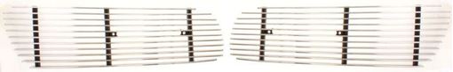 Infiniti Driver And Passenger Side Bumper Grille-Polished, Aluminum, Replacement N85601A