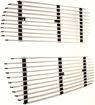 Infiniti Driver And Passenger Side Bumper Grille-Polished, Aluminum, Replacement N85601A