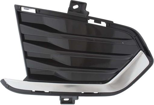 Cadillac Passenger Side Bumper Grille-Black, Plastic, Replacement RC01550003