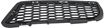 BMW Passenger Side Bumper Grille-Textured Black, Plastic, Replacement REPB015547