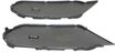 BMW Front, Driver And Passenger Side, Lower Bumper Grille-Textured Black, Plastic, Replacement REPB018916