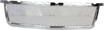 Cadillac Bumper Grille-Chrome Shell w/ Silver Insert, Plastic, Replacement REPC015305