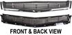 Cadillac Bumper Grille-Gray, Plastic, Replacement REPC015306