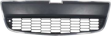 Chevrolet Center Bumper Grille-Chrome Shell w/ Black Insert, Plastic, Replacement REPC015319Q