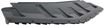 Chevrolet Center Bumper Grille-Black, Plastic, Replacement REPC015328