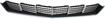 Cadillac Center Bumper Grille-Black and chrome, Plastic, Replacement REPC015330