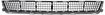 Cadillac Center Bumper Grille-Black and chrome, Plastic, Replacement REPC015330