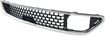 Chrysler Bumper Grille-Chrome Shell w/ Black Insert, Plastic, Replacement REPC015332