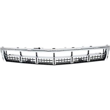 Bumper Grille, Srx 13-16 Front Bumper Grille, Chrome Shell W/ Black Insert, Replacement REPC015340