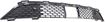 Chrysler Bumper Grille-Textured Black, Plastic, Replacement REPC015342