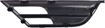 Chrysler Passenger Side Bumper Grille-Textured Black, Plastic, Replacement REPC015517