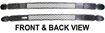 Dodge Center Bumper Grille-Primed, Plastic, Replacement REPD015302