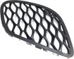 Dodge Passenger Side Bumper Grille-Textured Black, Plastic, Replacement REPD015511