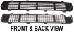 Ford Center Bumper Grille-Textured Black, Plastic, Replacement REPF015309