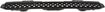 Hummer Center Bumper Grille-Textured Gray, Plastic, Replacement REPH015314