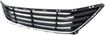 Hyundai Bumper Grille-Textured Black Shell w/ Chrome Insert, Plastic, Replacement REPH015326Q