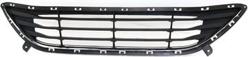 Hyundai Bumper Grille-Textured Black Shell w/ Chrome Insert, Plastic, Replacement REPH015332