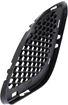 Jeep Passenger Side Bumper Grille-Textured Black, Plastic, Replacement REPJ015501