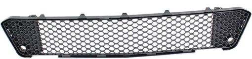 Mercedes Benz Center Bumper Grille-Black, Plastic, Replacement REPM015314