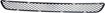 Mercedes Benz Center Bumper Grille-Textured Black, Plastic, Replacement REPM015321