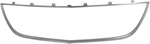 Mazda Bumper Grille-Silver, Plastic, Replacement REPM015337