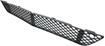 Mercedes Benz Center Bumper Grille-Textured Black, Plastic, Replacement REPM015347