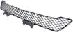 Mercedes Benz Center Bumper Grille-Textured Black, Plastic, Replacement REPM015348